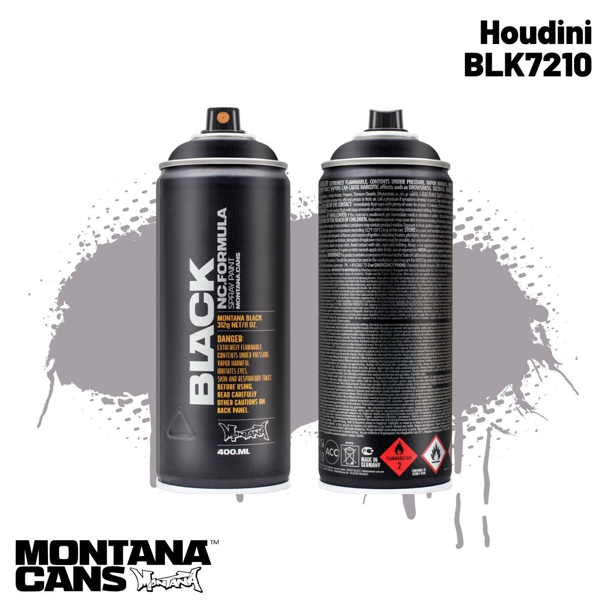 Montana Black Sprey Boya 400ml BLK7210 Houdini