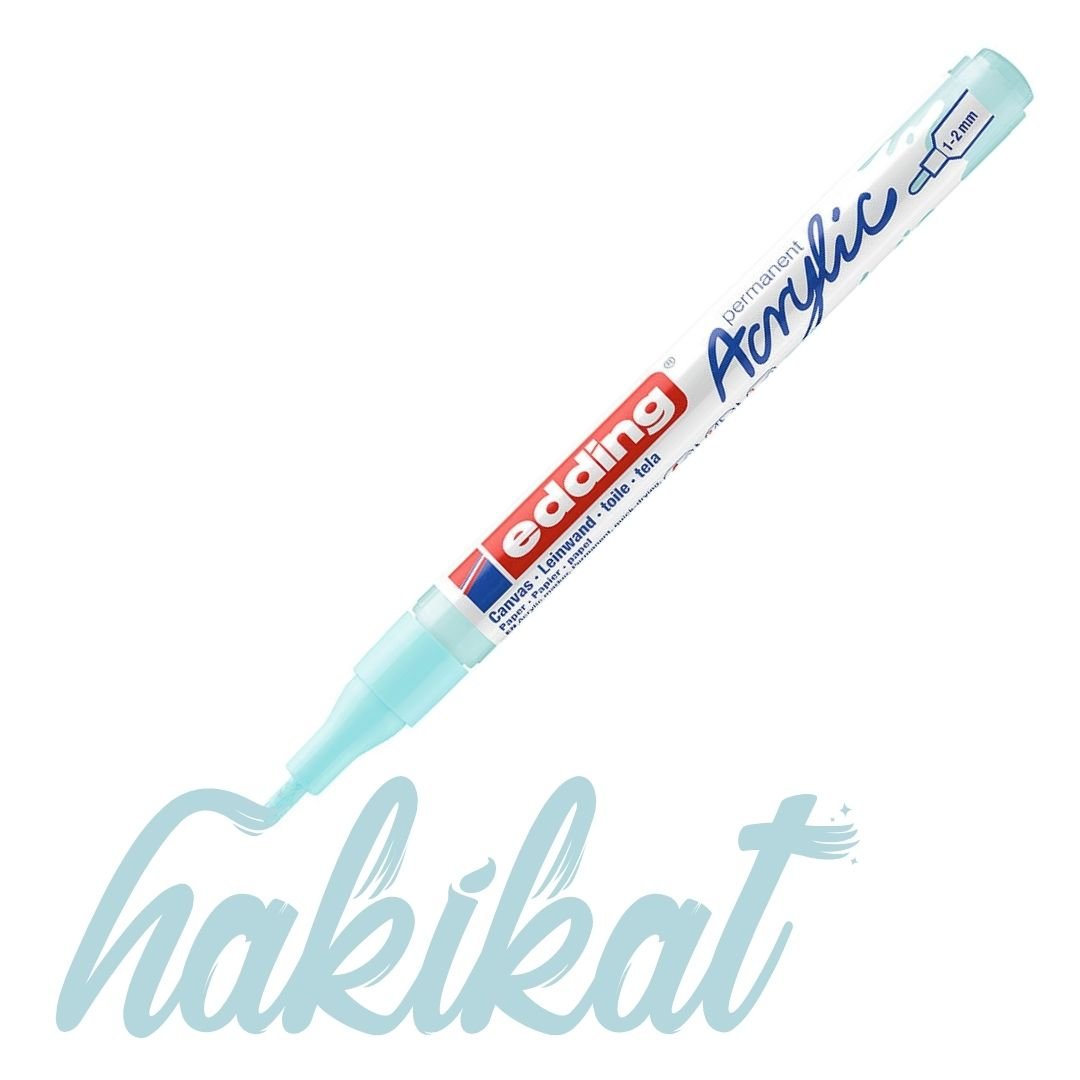Edding 5300 Akrilik Markör 1-2mm Yuvarlak Uç Pastel Mavi