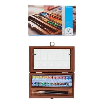 Van Gogh Tablet Sulu Boya Seti Ahşap Kutu 24lü