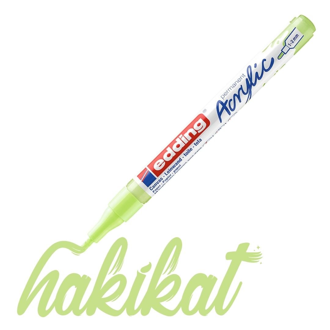 Edding 5300 Akrilik Markör 1-2mm Yuvarlak Uç Pastel Yeşil