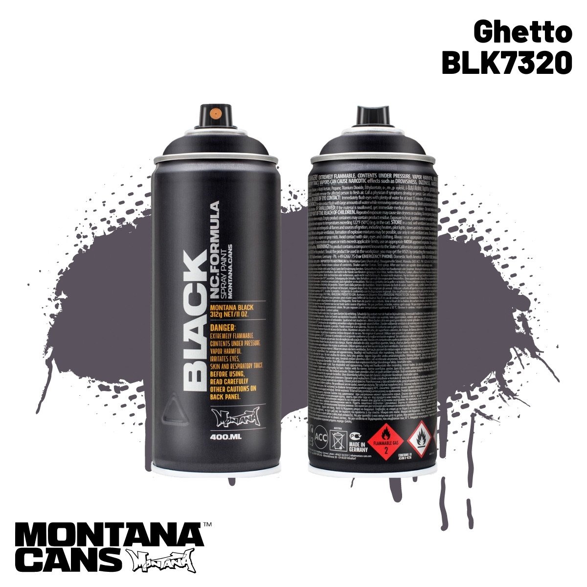 Montana Black Sprey Boya 400ml BLK7320 Ghetto