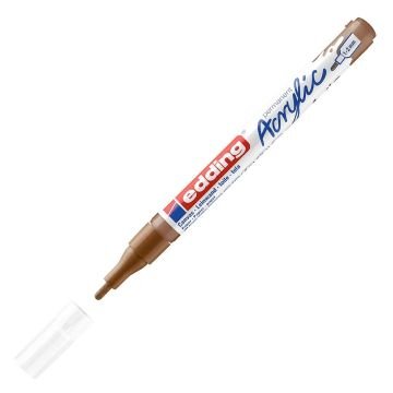 Edding 5300 Akrilik Markör 1-2mm Yuvarlak Uç Fındık Kahvesi