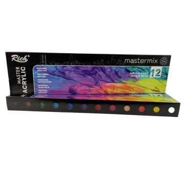Rich Mastermix Akrilik Boya 60cc 12li Set Canlı Renkler