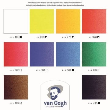 Talens Van Gogh Akrilik Boya Seti Ahşap Kutu 10 x 40ml