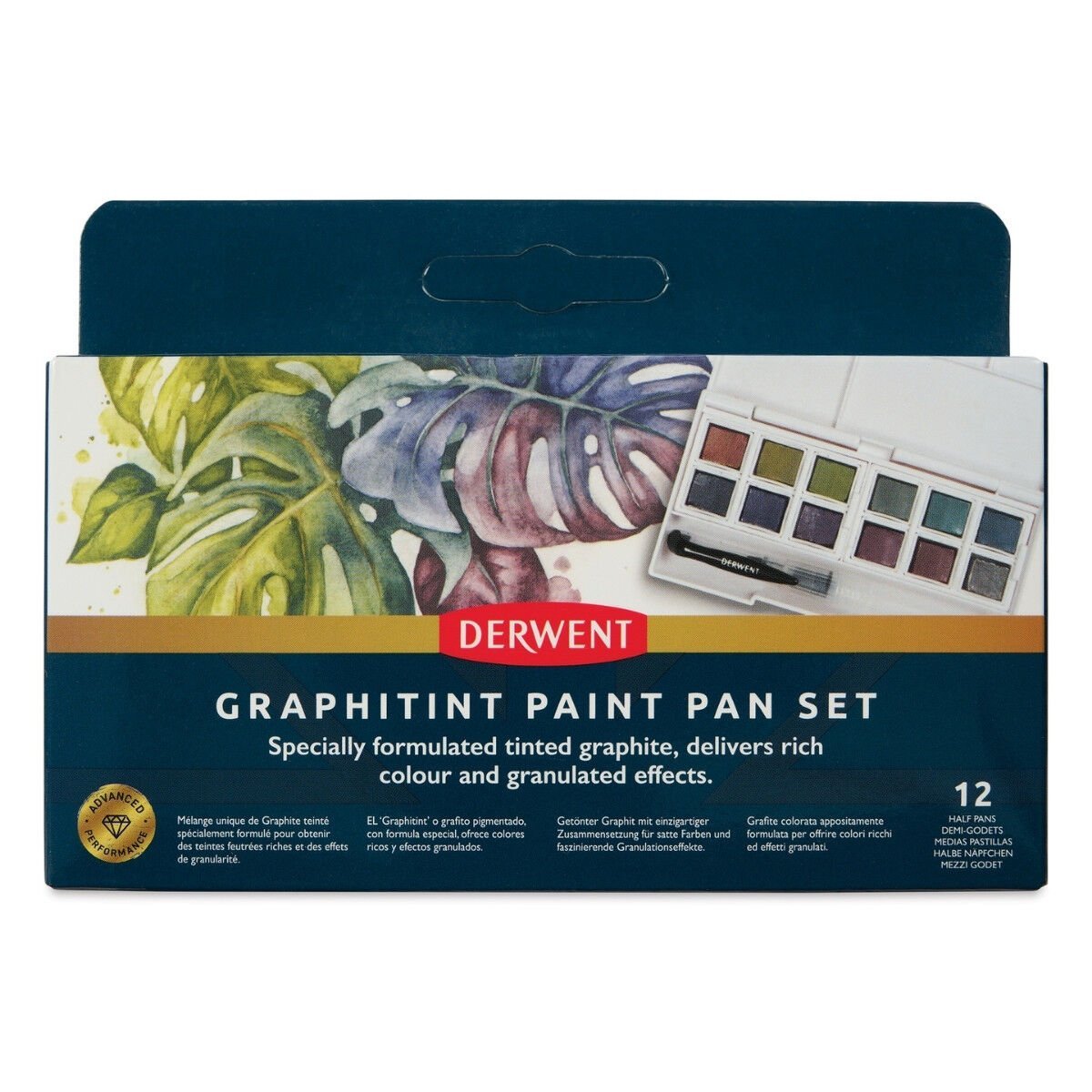 Derwent Graphitint Paint Pan Seti 12li
