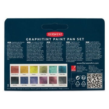 Derwent Graphitint Paint Pan Seti 12li