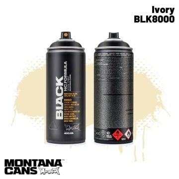Montana Black Sprey Boya 400ml BLK8000 Ivory