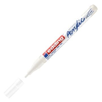 Edding 5300 Akrilik Markör 1-2mm Yuvarlak Uç Trafik Beyaz
