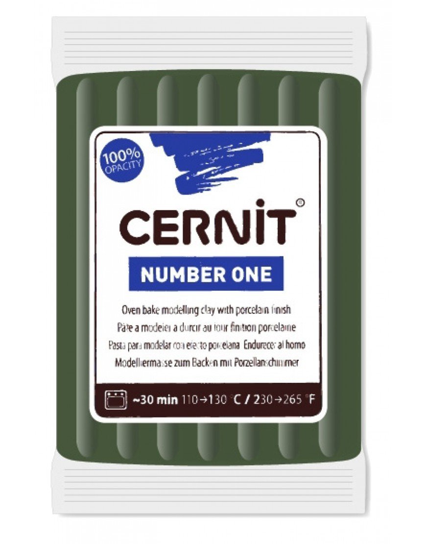 Cernit Number One Polimer Kil 56gr Olive Green 645