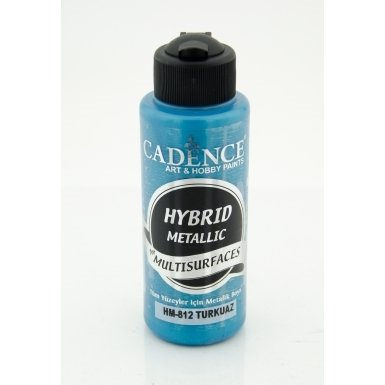 Cadence Multisurface Hybrid Hibrit Boya 812-Metalik Turkuaz 120ml