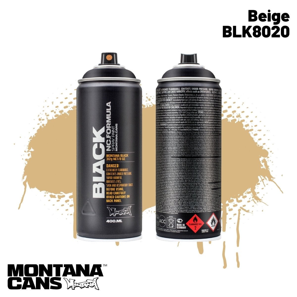 Montana Black Sprey Boya 400ml BLK8020 Beige