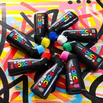 Uni POSCA MOP'R PCM-22 3.0-19.0mm Su Bazlı Mop Markörü 8li