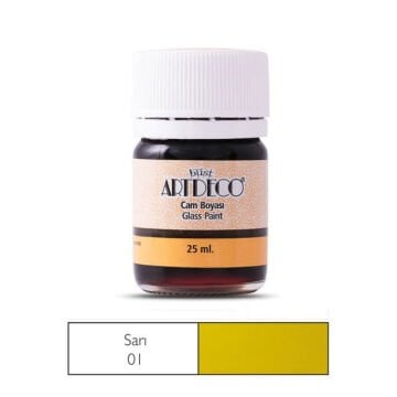 Artdeco Cam Vitray Boyası 25ml 01 Sarı