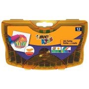 Bic Yağlı Pastel 12'li Sert Plastik Kutu