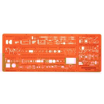 Standardgraph Tefriş Şablonu No 3341 Elektroteknik 1