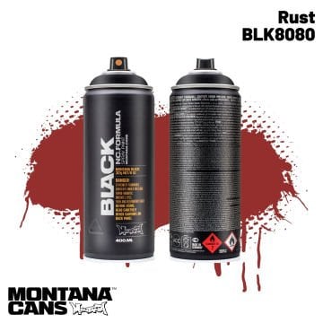 Montana Black Sprey Boya 400ml BLK8080 Rust