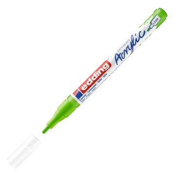 Edding 5300 Akrilik Markör 1-2mm Yuvarlak Uç Sarı-Yeşil