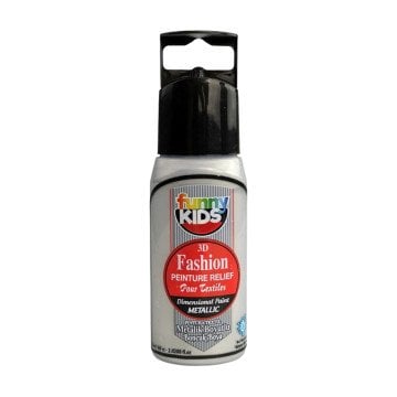 Funny Kids 3D Boyutlu Boncuk Boya 60cc Metalik Gümüş