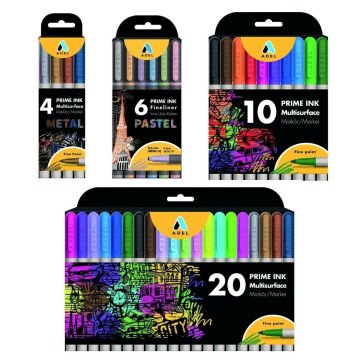 Adel Prime Ink Fineliner 0.4mm 6lı Pastel