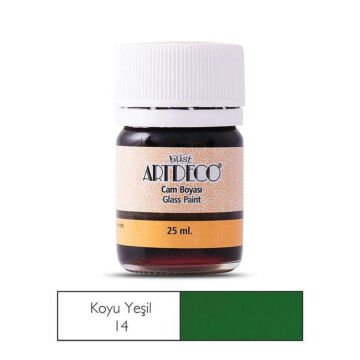 Artdeco Cam Vitray Boyası 25ml 14 Koyu Yeşil