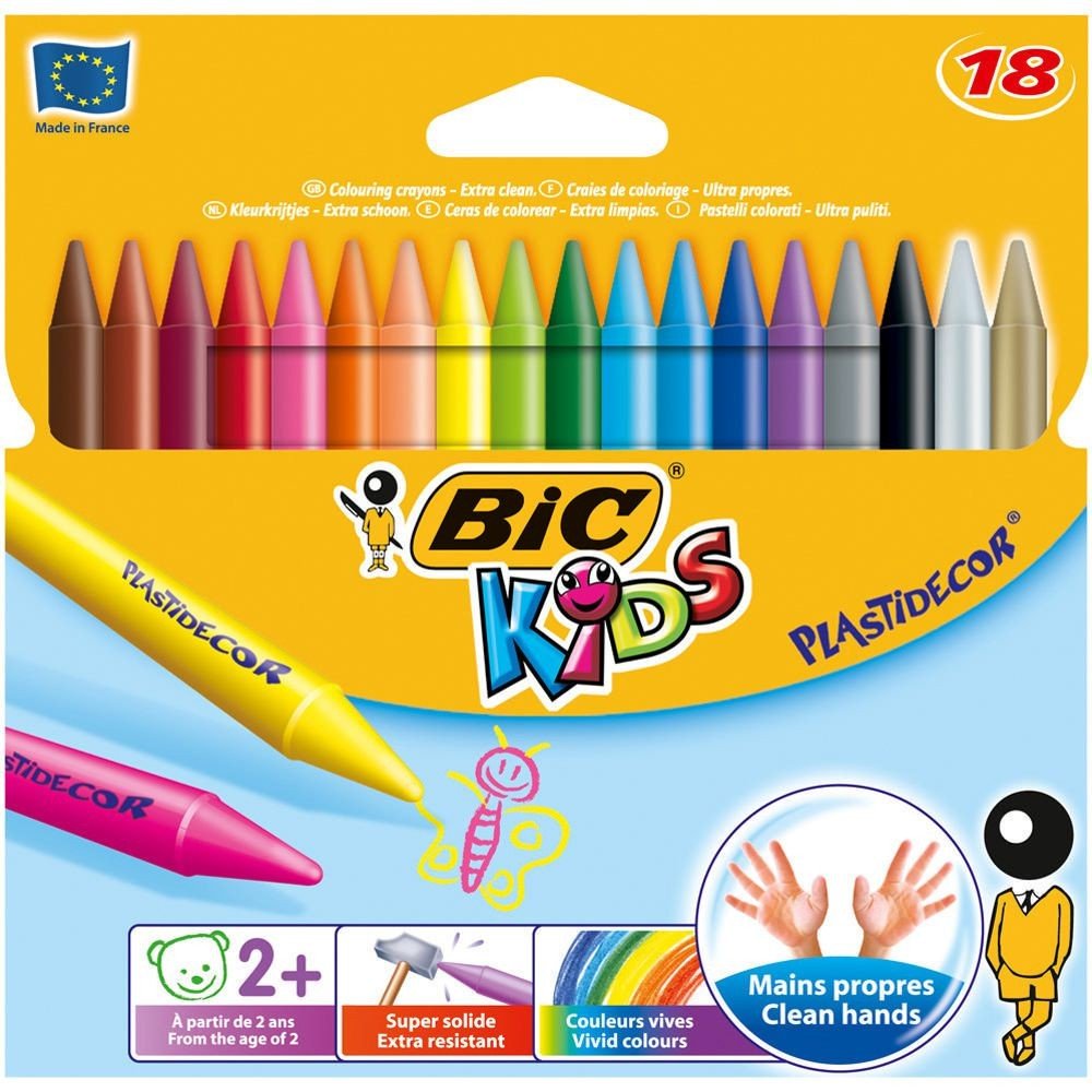 Bic Silinebilir Pastel 18'li Kutu
