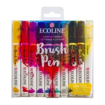Talens Ecoline Brush Pen 10lu Kaligrafi