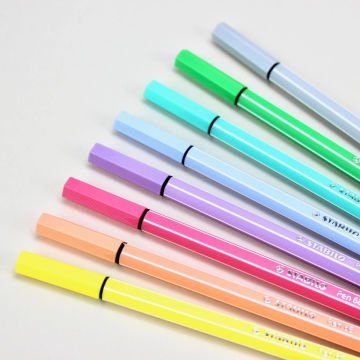 Stabilo Pen 68 Kalın Uçlu Keçeli Kalem Seti 8 Renk Pastel
