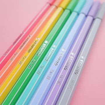 Stabilo Pen 68 Kalın Uçlu Keçeli Kalem Seti 8 Renk Pastel