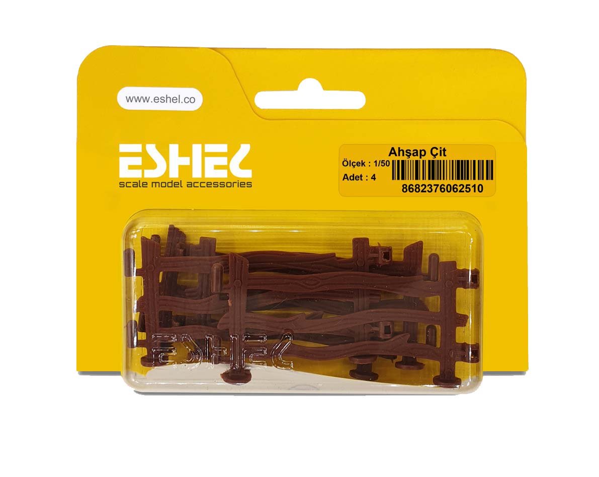 Eshel Maket Ahşap Çit 1/50 4lü