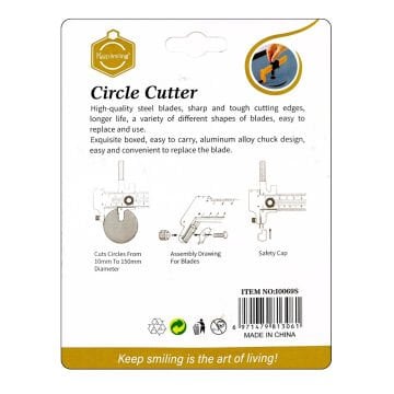 Keep Smiling Daire Kesici 15cm 2 Bıçaklı