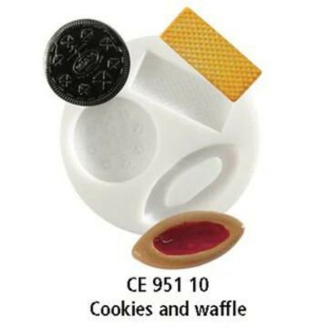 Cernit Silikon Polimer Kil Kalıplar Cookies&Waffle