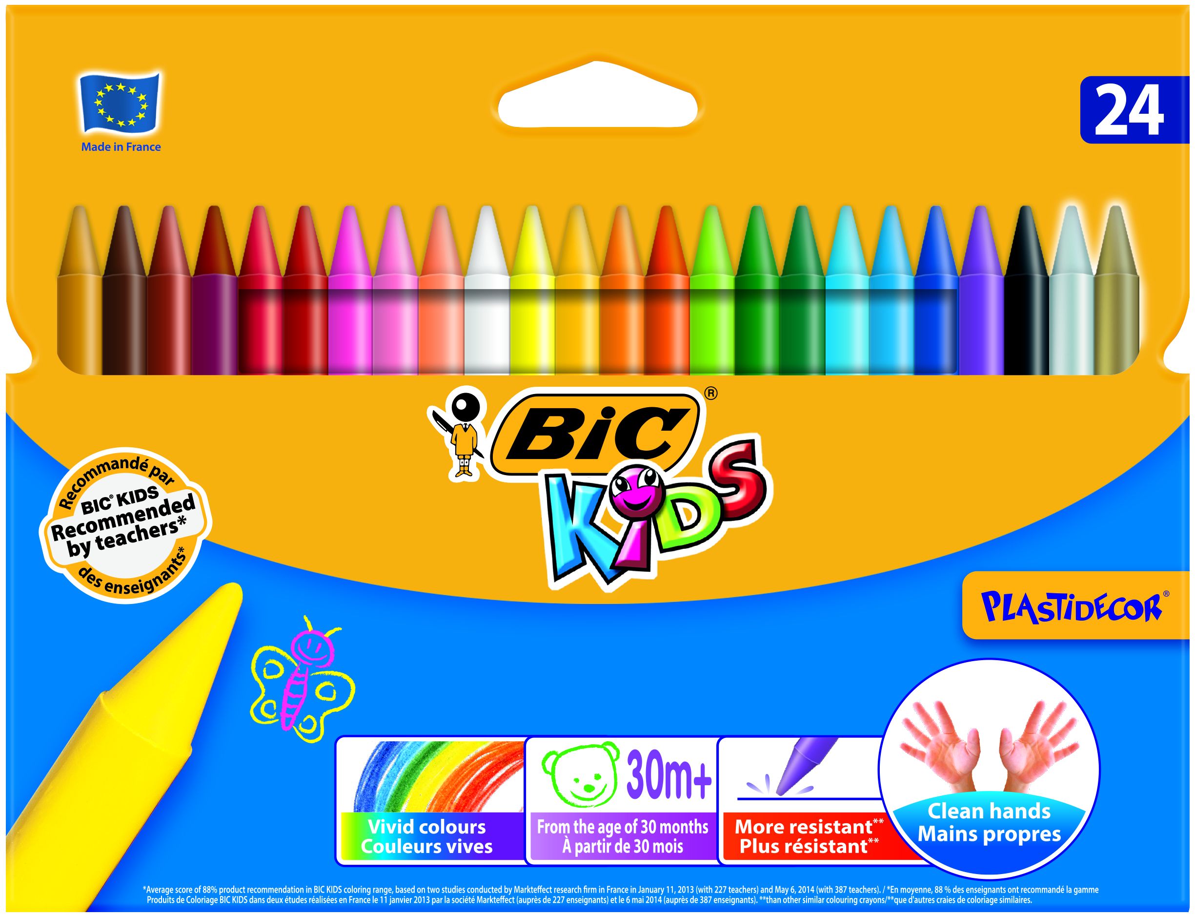 Bic Silinebilir Pastel 24'lü Kutu