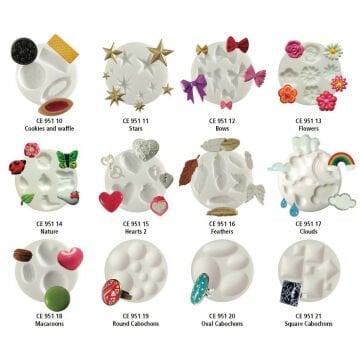 Cernit Silikon Polimer Kil Kalıplar Stars