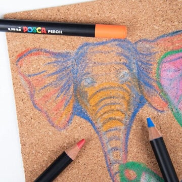 Uni Posca Yağlı Kuru Boya Kalemi 14 Dark Red