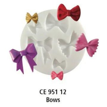 Cernit Silikon Polimer Kil Kalıplar Bows