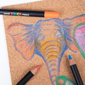 Uni Posca Yağlı Kuru Boya Kalemi 15 Red