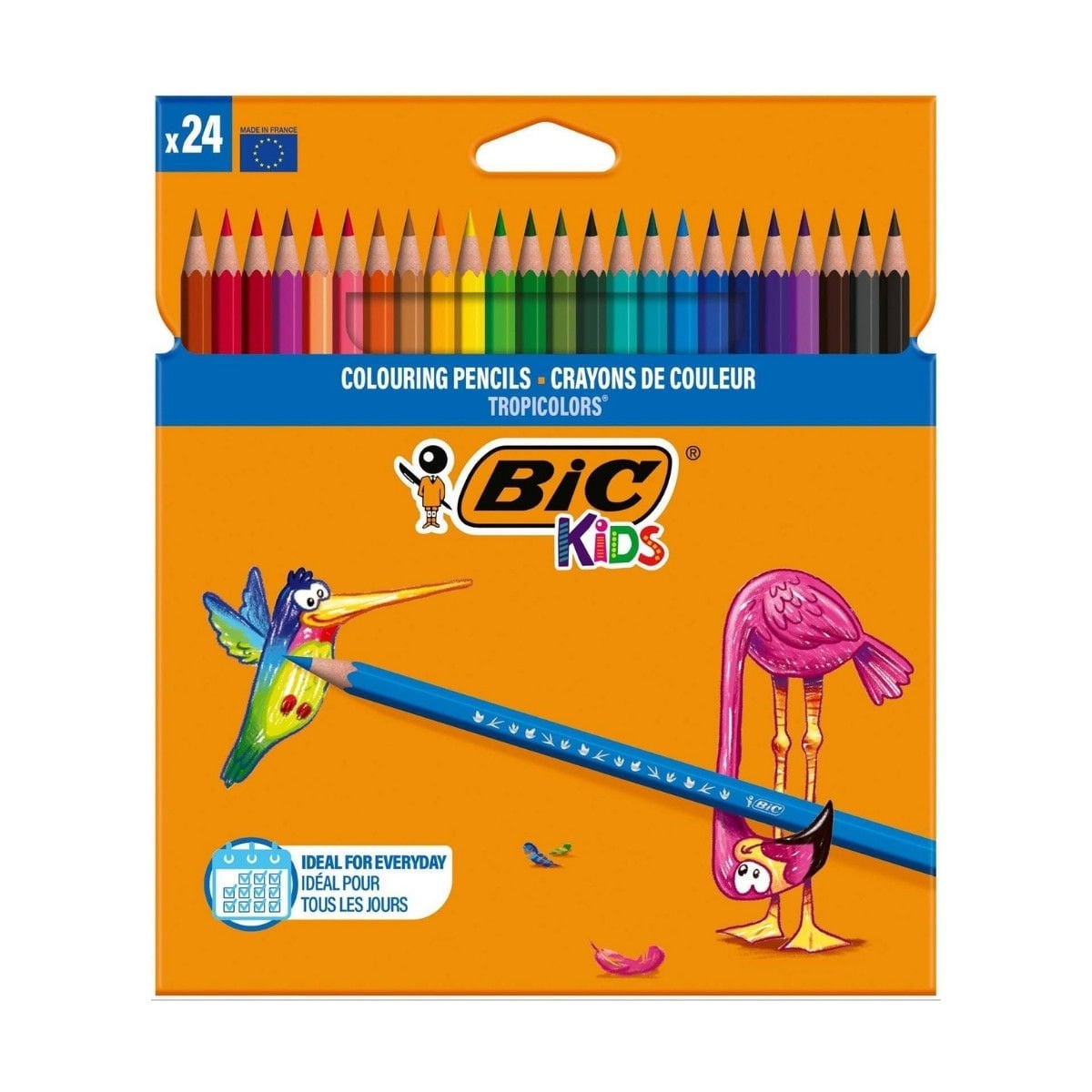 Bic Tropıcolors Kuru Boya Kalemi 24 Renk Set