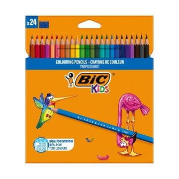 Bic Tropıcolors Kuru Boya Kalemi 24 Renk Set