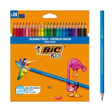 Bic Tropıcolors Kuru Boya Kalemi 24 Renk Set