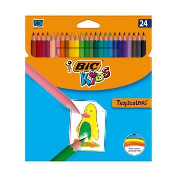 Bic Tropıcolors Kuru Boya Kalemi 24 Renk Set