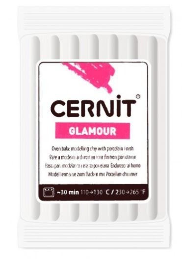 Cernit Glamour Metalik Polimer Kill 56gr 010 Pearl White