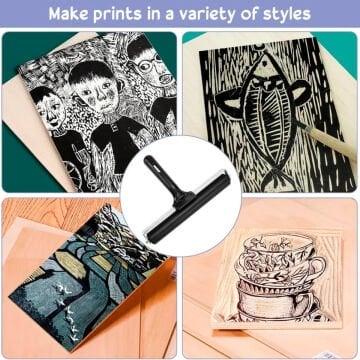 Lutart Metal Saplı Kauçuk Merdane 15cm