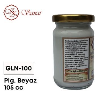 Koza Sanat Geleneksel Ebru Boyası 105cc GLN-100 Pigment Beyaz