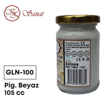 Koza Sanat Geleneksel Ebru Boyası 105cc GLN-100 Pigment Beyaz