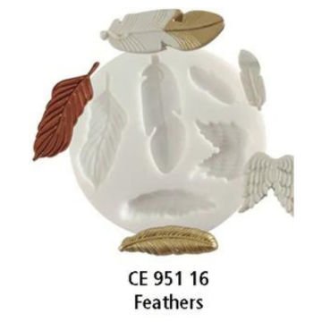 Cernit Silikon Polimer Kil Kalıplar Feathers