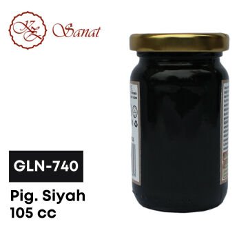 Koza Sanat Geleneksel Ebru Boyası 105cc GLN-740 Pigment Siyah