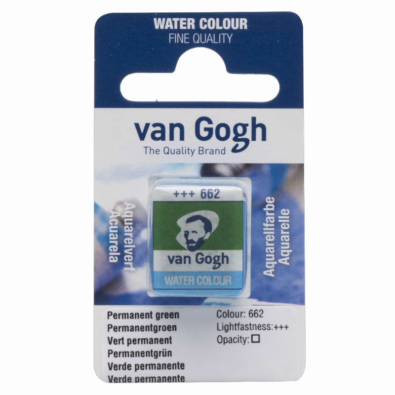 Van Gogh Suluboya Tablet 662 Permanent Green