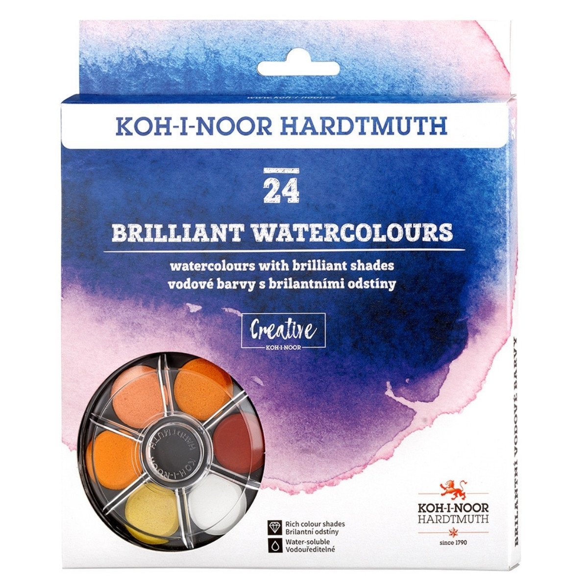 Koh-i Noor Brilliant Profesyonel Sulu Boya Seti 24lü