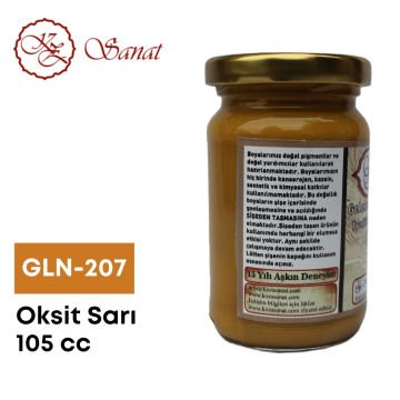 Koza Sanat Geleneksel Ebru Boyası 105cc GLN-207 Oksit Sarı