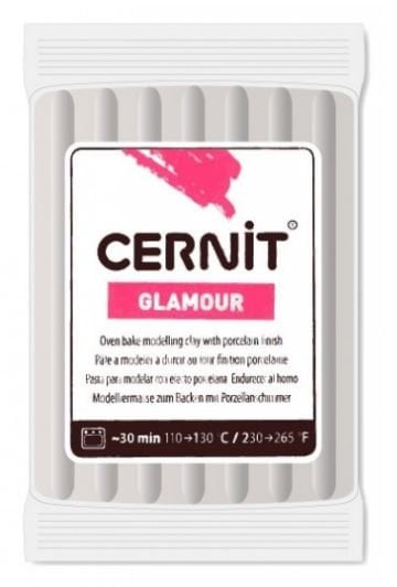 Cernit Glamour Metalik Polimer Kill 56gr 080 Silver